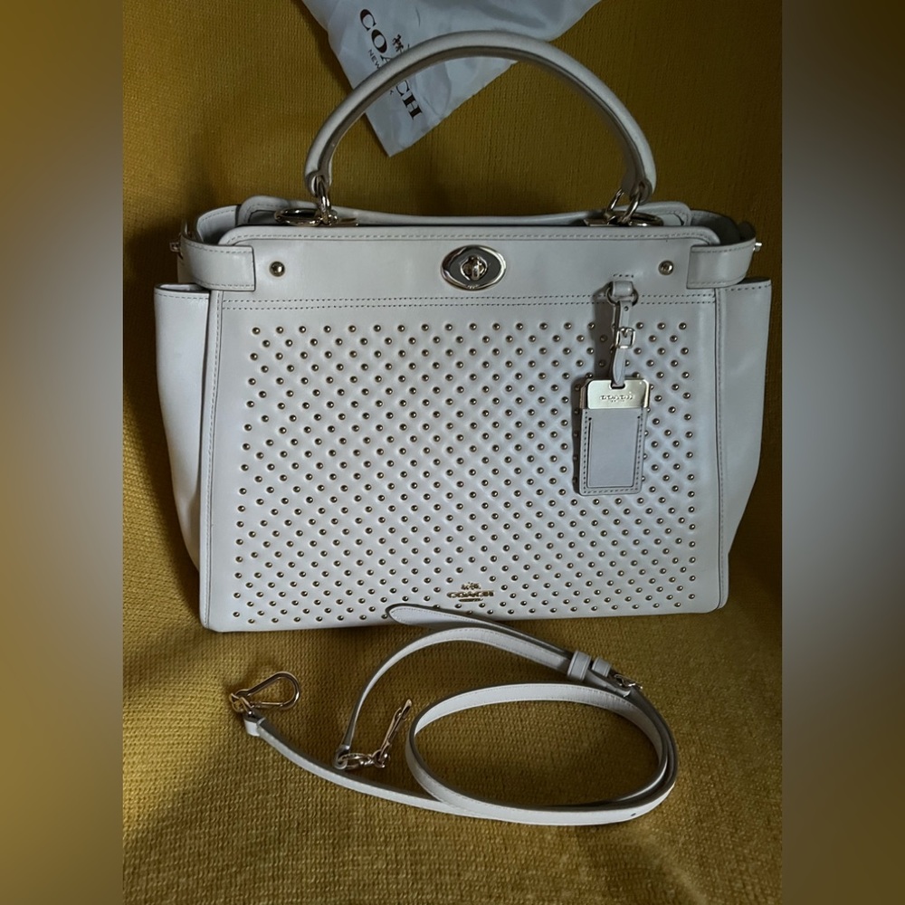 Coach stud Gramercy Satchel - Picture 8 of 11